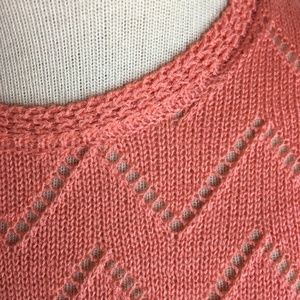 Vintage Hand Knit Peachy Dress